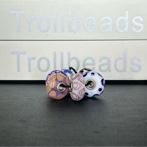 Trollbeads Unique (OOAK) Glass Beads Set- Six Glass Beads